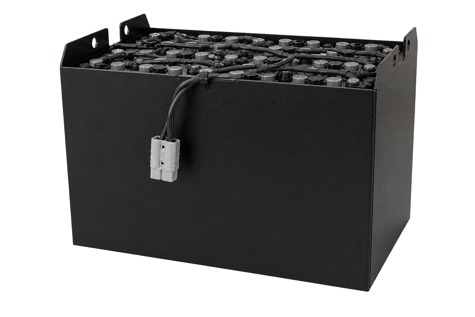 Two sizes of industrial forklift batteries