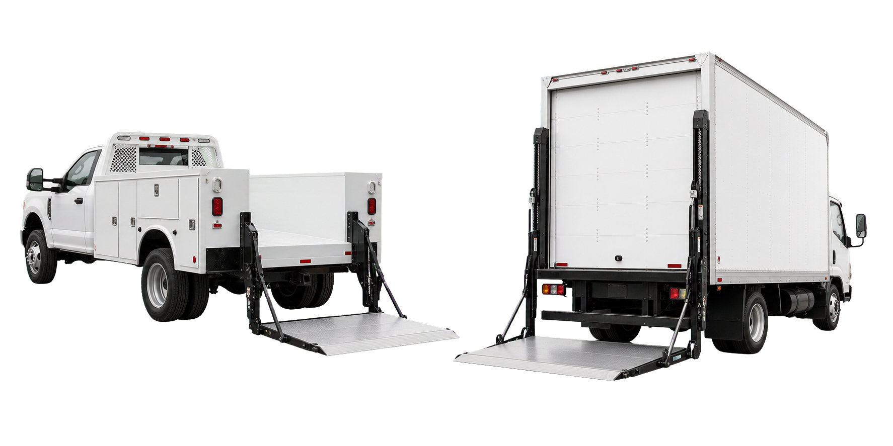 Commercial truck lift gates